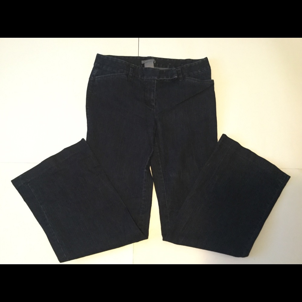 Anne Taylor Dark Denim Flared Jeans